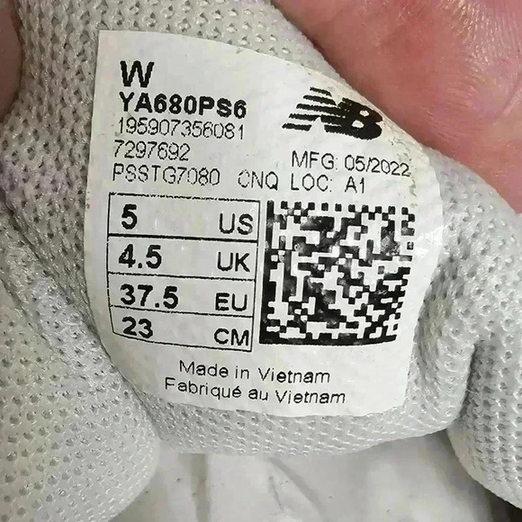 NWOT New Balance Abzorb Gray Pink Teal Sneakers Size 5 - Picture 6 of 7